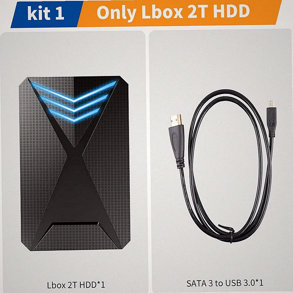 2TB External Game HDD Launchbox Plug & Play 4200+ 3D PC Games Windows PS3 PS4