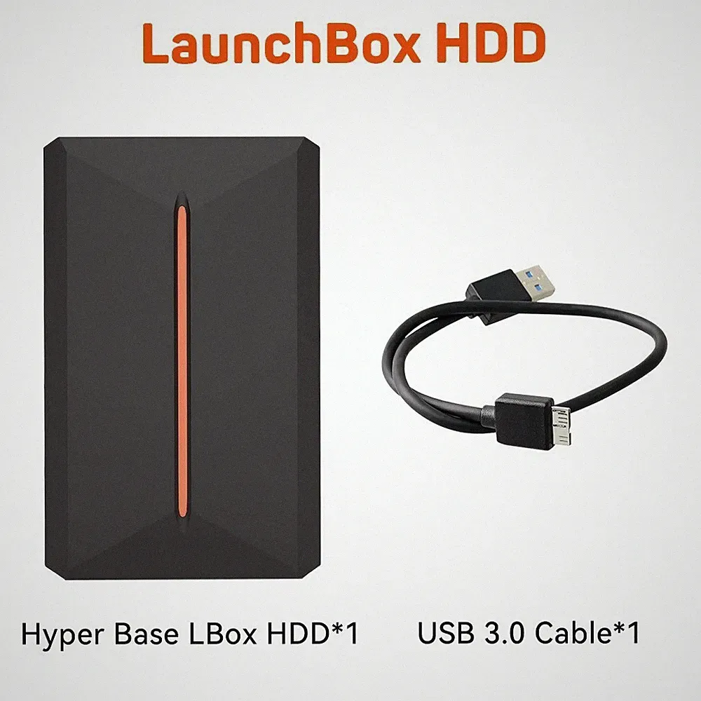 Launchbox Retro Gaming Hard Drive 500GB Plug & Play for PS4/PS3/PS2/Wii/PC